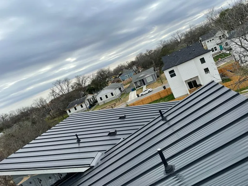 Standing seam metal roof panels with vents for Skylight Repair in Cape Elizabeth